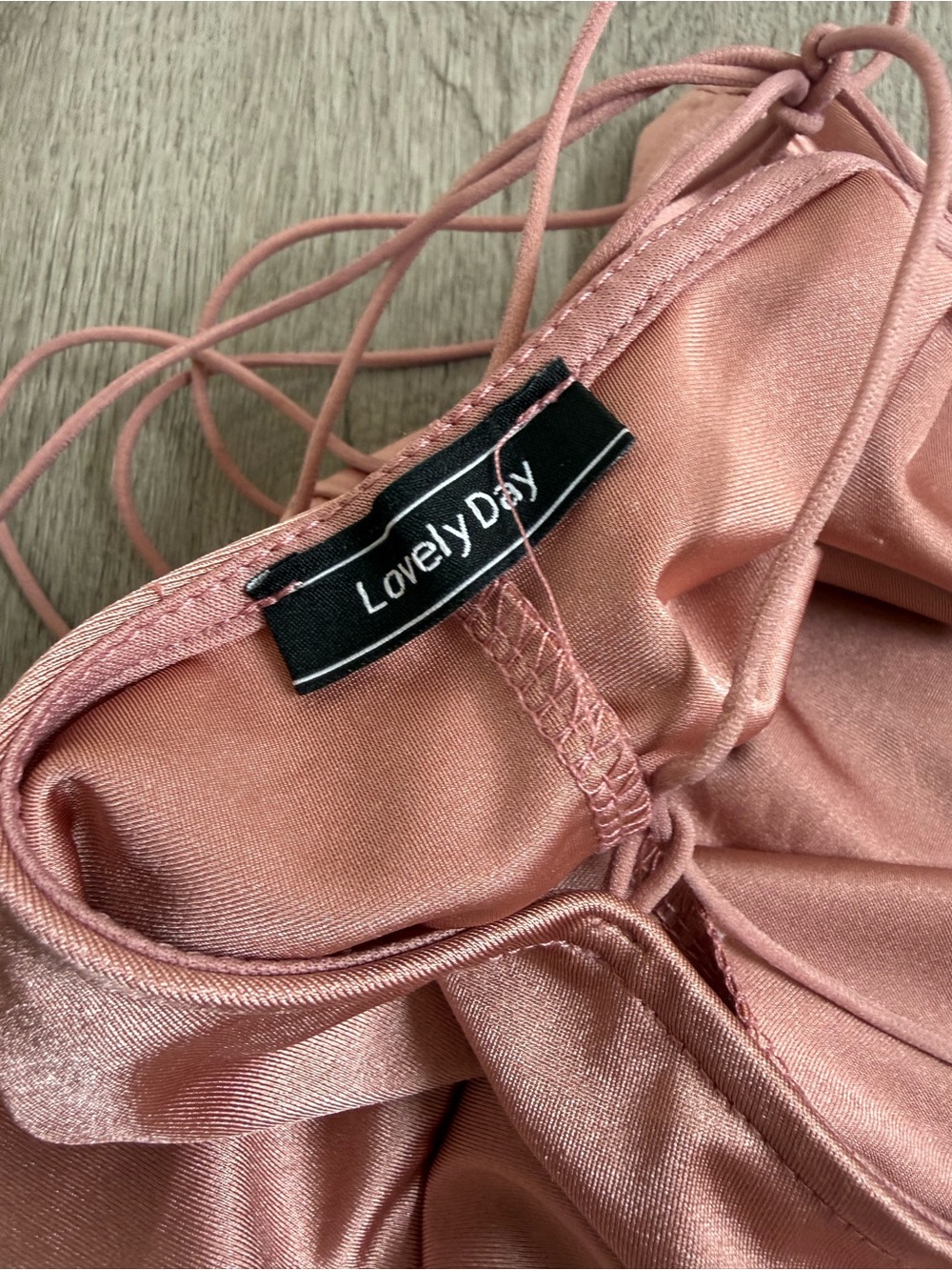 Lovely Day Rose Pink Satin Slip Mini Dress - Picture 5 of 6